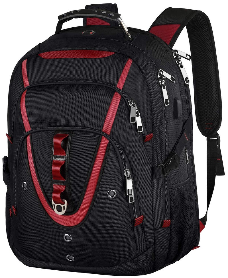 Mogplof 18.4 Inch Laptops Backpack, 55-60L Extra Large Travel Laptop Backpack with USB Charging Port, TSA Friendly Flight Approved and RFID Anti-Theft Pocket, Water Resistant Suiltable for Large Gaming Laptop - Image 1